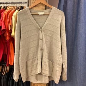 Vintage women’s Laura Beige Cardigan Sweater
